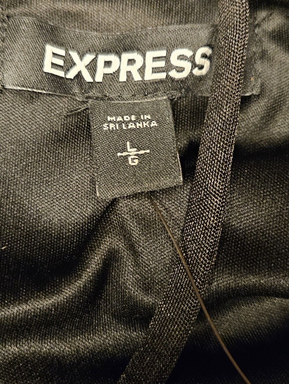 Express Jumpsuit Black Wide Leg Size Large New - Picture 12 of 14